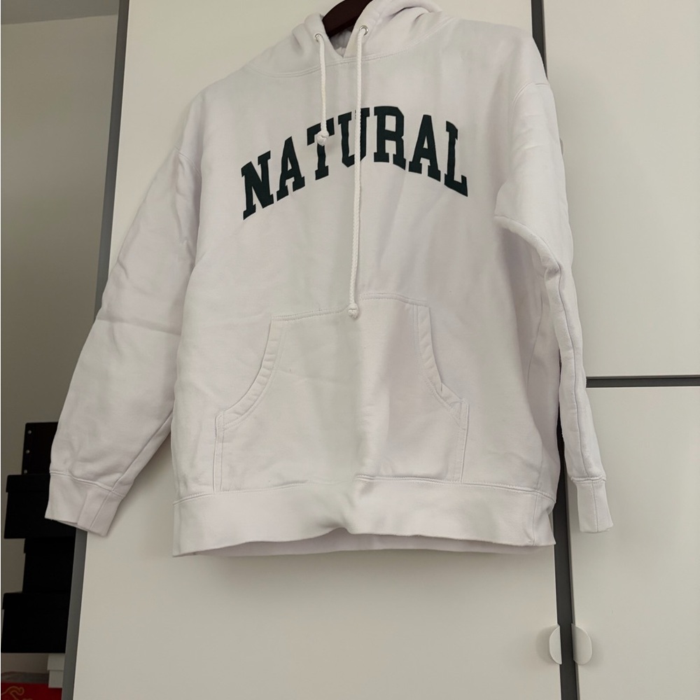 Natural White Hoodie Sweatshirt